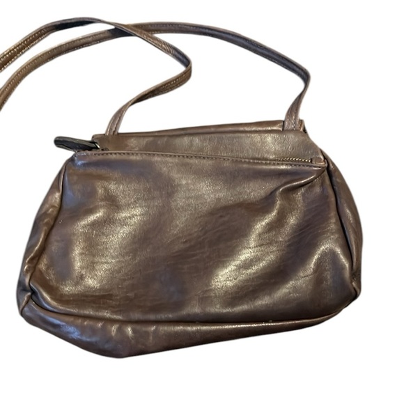 ARZA New York Boho Chocolate Brown Leather Crossbody Medium Expandable Fold - Picture 2 of 8